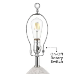 360 Lighting Lara 23" High Small Modern Coastal Accent Table Lamp Sand White Finish Single Oatmeal Shade Living Room Bedroom Bedside Nightstand House -360 Lighting GUEST c29a82f0 fe06 498a be22 e8db1efcbfe5