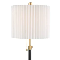 360 Lighting Lenore 22 3/4" High Small Modern Accent Table Lamps Set Of 2 USB Port Adjustable Height Black Gold Metal White Shade Living Room Charging -360 Lighting GUEST c643d4d2 47fe 4e7f b522 329acc045df9