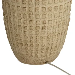 360 Lighting Delon 26 1/2" Tall Jar Farmhouse Rustic Country Cottage Table Lamp Brown Beige Terra Cotta Finish Single White Shade Living Room Bedroom -360 Lighting GUEST c68247dc cd16 49d9 918f a9e095295f2b