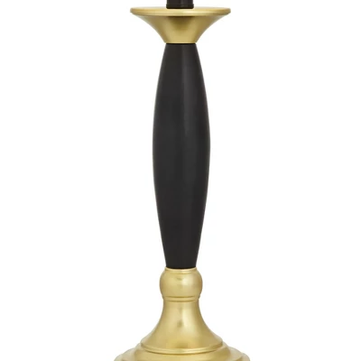 360 Lighting Kamila Traditional Table Lamps 27" Tall Set Of 2 Gold Black With Dual USB Charging Ports White Drum Shade For Bedroom Bedside Family Desk 7 360 Lighting Kamila Traditional Table Lamps 27" Tall Set Of 2 Gold Black With Dual USB Charging Ports White Drum Shade For Bedroom Bedside Family Desk - Image 7