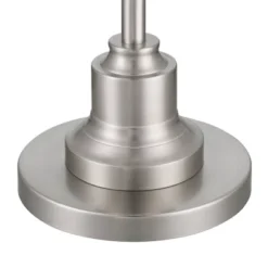 360 Lighting Spenser Transitional 58" Tall Standing Floor Lamp Skinny Pole Pull Chain Silver Metal Brushed Nickel Finish Living Room Bedroom House -360 Lighting GUEST cdd447a8 3ead 4b8a b437 3fd1f04698bd