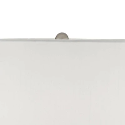 360 Lighting Marcus Modern Table Lamp 30" Tall Mercury Glass Column Shape White Drum Shade For Bedroom Living Room Bedside Nightstand Office Kids Home 2 360 Lighting Marcus Modern Table Lamp 30" Tall Mercury Glass Column Shape White Drum Shade For Bedroom Living Room Bedside Nightstand Office Kids Home - Image 2