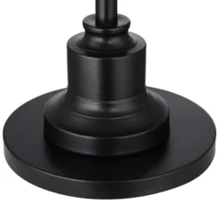 360 Lighting Spenser Rustic Farmhouse Floor Lamp With Riser 62 1/2" Tall Oiled Bronze Metal Off White Linen Empire Shade For Living Room Bedroom Home -360 Lighting GUEST d001c5dc 038a 40ec 9f21 15c5aa238b93 2