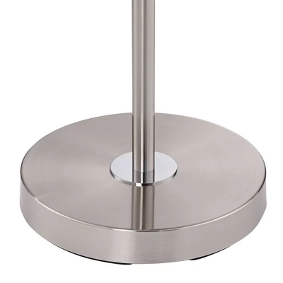 360 Lighting Caper Modern Floor Lamps With Tray Table 60 1/2" Tall Set Of 2 Brushed Nickel USB And Outlet Off White Fabric Drum Shade For Living Room 6 360 Lighting Caper Modern Floor Lamps With Tray Table 60 1/2" Tall Set Of 2 Brushed Nickel USB And Outlet Off White Fabric Drum Shade For Living Room - Image 6