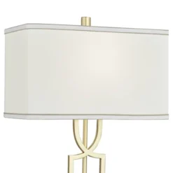 360 Lighting Modern Table Lamps 28 1/4" Tall Set Of 2 Gold Metal White Rectangular Shade For Living Room Bedroom House Bedside 15 360 Lighting Modern Table Lamps 28 1/4" Tall Set Of 2 Gold Metal White Rectangular Shade For Living Room Bedroom House Bedside -360 Lighting GUEST e7c17c3c b281 4e98 8a1f f22e7fc6d0ba