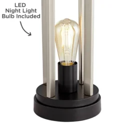 360 Lighting Marcel Modern Table Lamps Set Of 2 24 1/4" High Brushed Nickel With LED Nightlight USB Charging Port White Shade For Bedroom House Desk 13 360 Lighting Marcel Modern Table Lamps Set Of 2 24 1/4" High Brushed Nickel With LED Nightlight USB Charging Port White Shade For Bedroom House Desk -360 Lighting GUEST ead1be5c 2dcb 46d6 a635 676f0362d94d