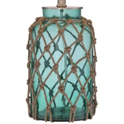360 Lighting Crosby Coastal Accent Table Lamp 22 1/2" High Coastal Blue Green Glass Rope Off White Drum Shade For Bedroom Living Room Bedside Office 9 360 Lighting Crosby Coastal Accent Table Lamp 22 1/2" High Coastal Blue Green Glass Rope Off White Drum Shade For Bedroom Living Room Bedside Office -360 Lighting GUEST f1fe16aa ca09 4994 b5df f65de5051da1