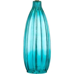 360 Lighting Stella Modern Coastal Table Lamp 30" Tall Fluted Blue Ribbed Glass White Drum Shade For Bedroom Living Room Bedside Nightstand Office 9 360 Lighting Stella Modern Coastal Table Lamp 30" Tall Fluted Blue Ribbed Glass White Drum Shade For Bedroom Living Room Bedside Nightstand Office -360 Lighting GUEST f470d68d 27da 44d9 b057 2bd9076a818b