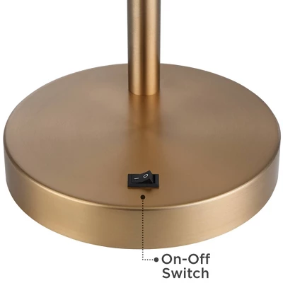 360 Lighting Colborne Modern Mid Century Desk Table Lamp 28" Tall Antique Brass Black With USB Charging Port LED For Bedroom Living Room Bedside Kids 5 360 Lighting Colborne Modern Mid Century Desk Table Lamp 28" Tall Antique Brass Black With USB Charging Port LED For Bedroom Living Room Bedside Kids - Image 5