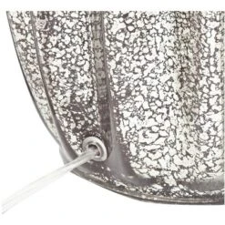 360 Lighting Stella Modern Table Lamp 30" Tall Fluted Mercury Ribbed Glass Taupe Drum Shade For Bedroom Living Room Bedside Nightstand Office Kids -360 Lighting GUEST f6f3839b 1b39 4b92 8121 de76dcc51aad