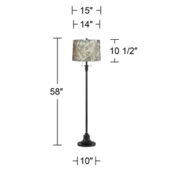 360 Lighting Dyna Traditional 58" Tall 2-Light Standing Floor Lamp Skinny Pole Pull Chain Black Finish Living Room Bedroom Velvet Botanical Shade 6 360 Lighting Dyna Traditional 58" Tall 2-Light Standing Floor Lamp Skinny Pole Pull Chain Black Finish Living Room Bedroom Velvet Botanical Shade -360 Lighting GUEST f70d2e8d 2e87 4ad5 8989 2a9f1ecbaf47